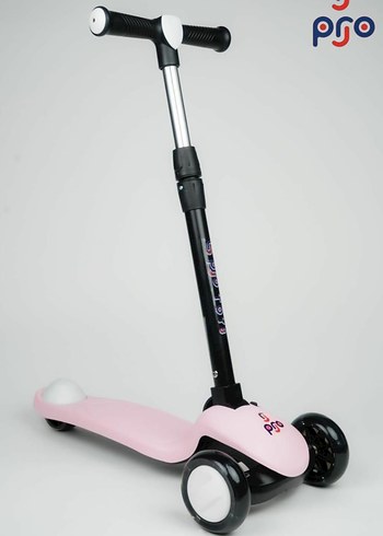 Renkli Pembe Çocuk Scooter 3-8 yaş