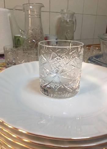 Paşabahçe Çiçek Desenli Kristal Su Bardağı Seti