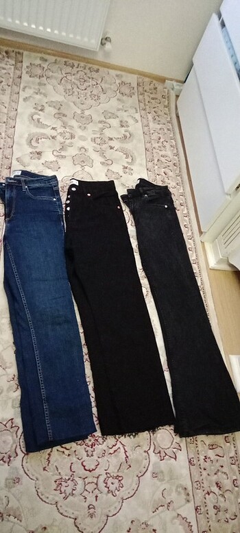 3 adet kot pantolon