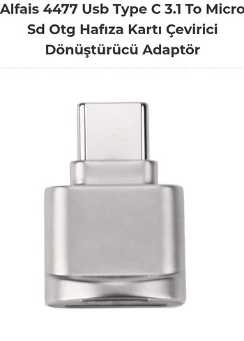 Usb Type C 3.1 To Micro Sd Hafıza Kartı Çevirici Dönüştürücü Ada - Görsel 6