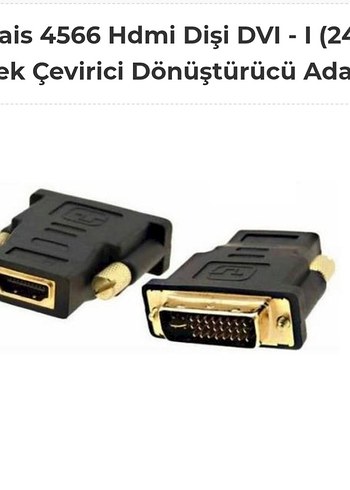 Hdmi Dişi DVI - I (24+5) Erkek Çevirici Dönüştürücü Adaptör - Görsel 3