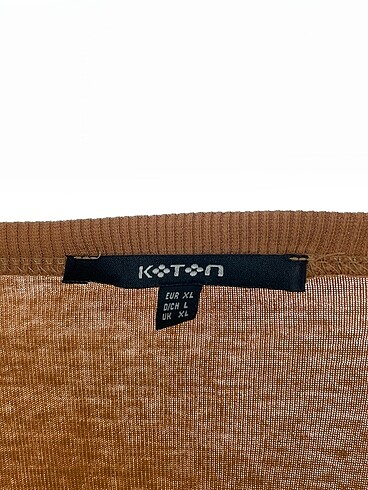 xl Beden kahverengi Renk Koton T-shirt %70 İndirimli.