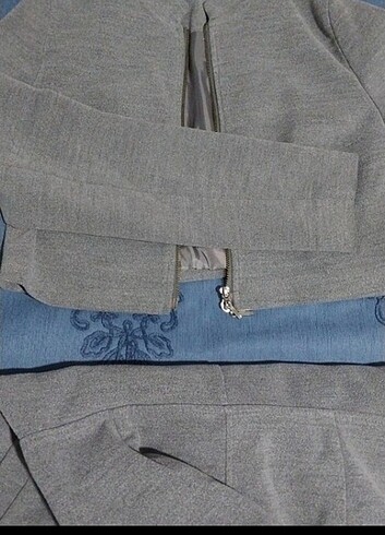 Crop ceket
