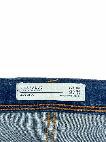 38 Beden lacivert Renk Zara Jean / Kot %70 İndirimli.
