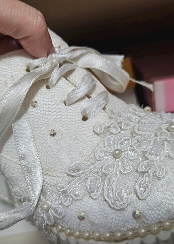 36 Beden Dolgu Topuklu Gelin Ayakkabısı