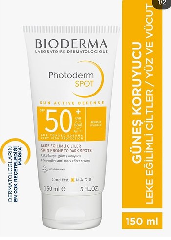 Bioderma Bioderma Photoderm Spot SPF 50 Güne ş Koruyucu Krem 150 ml
