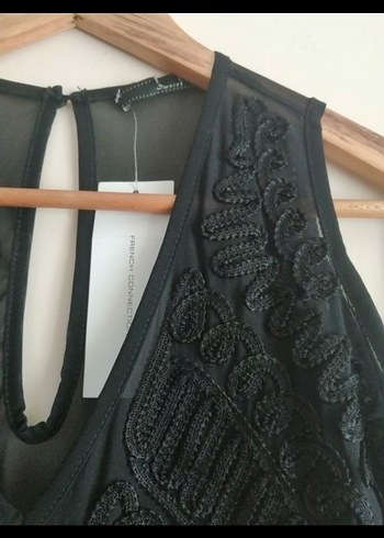 xs Beden siyah Renk Siyah Dantelli Gotik Mini Mayo