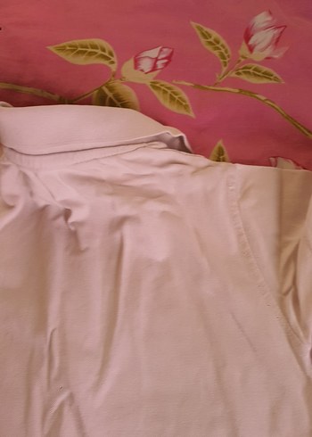 Kız Çocuk Beyaz Kısa Kollu Polo Yaka Tişört - Görsel 5