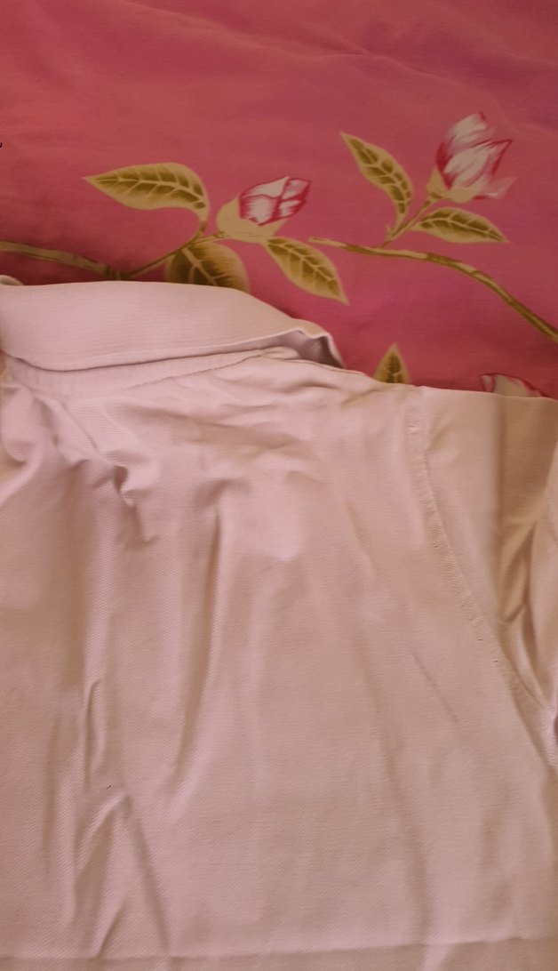 Kız Çocuk Beyaz Kısa Kollu Polo Yaka Tişört - Görsel 5