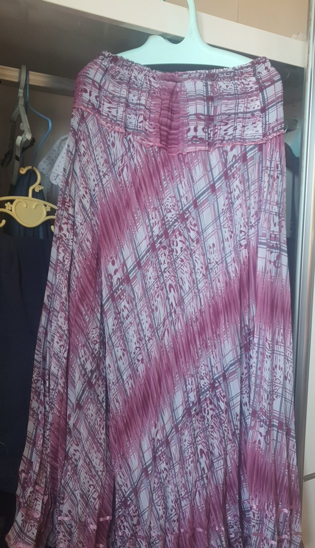 Pembe Pilili Straplez Bohem Uzun Kadın Elbise - Görsel 5