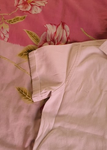 Düğmeli Kısa Kollu Kadın Keten Gömlek - Görsel 4