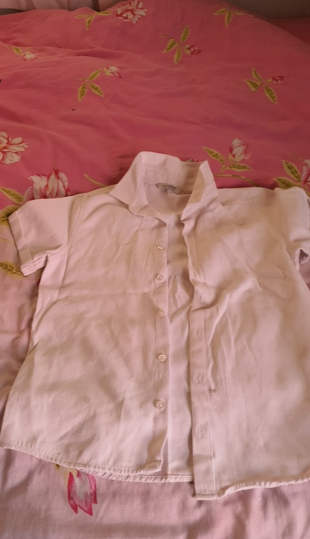 Düğmeli Kısa Kollu Kadın Keten Gömlek - Görsel 2