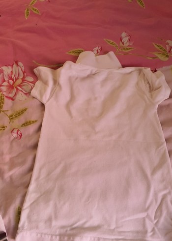 Çocuk Beyaz Polo Yaka Tişört - Görsel 4