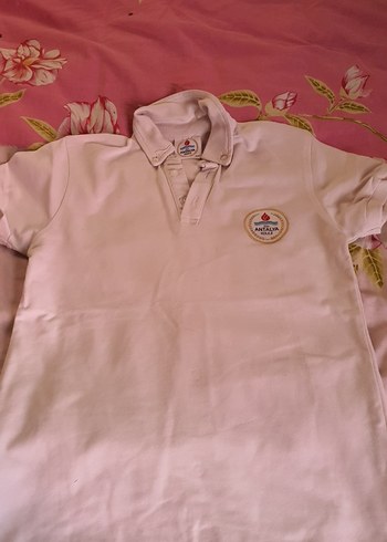 Düğmeli Beyaz Erkek Polo Tişört - Görsel 2