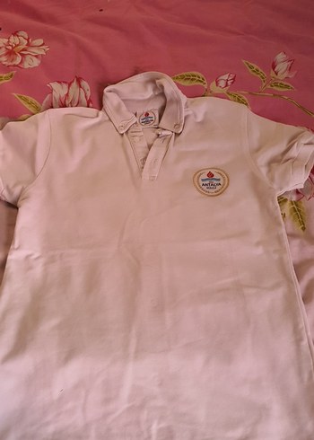 Düğmeli Beyaz Erkek Polo Tişört - Görsel 3