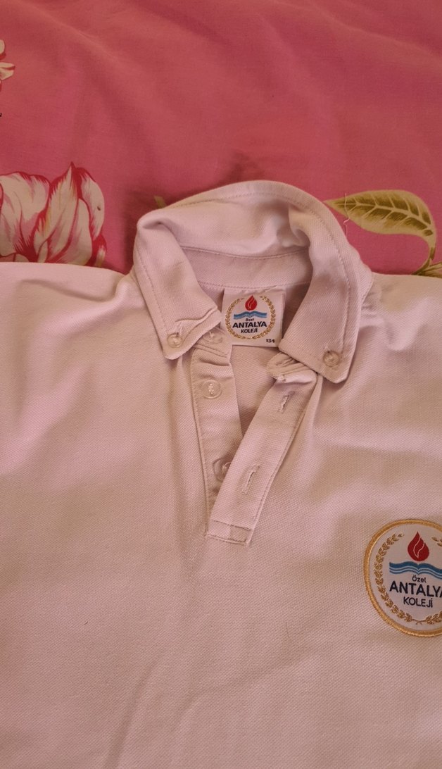 Düğmeli Beyaz Erkek Polo Tişört - Görsel 4