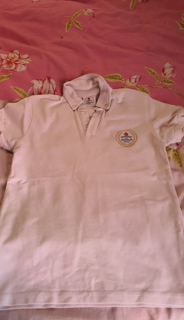 Düğmeli Beyaz Erkek Polo Tişört - Görsel 2