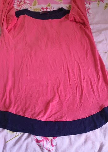 Pembe Uzun Kollu Hamile Bluzu - Görsel 4