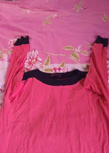 Pembe Uzun Kollu Hamile Bluzu - Görsel 3