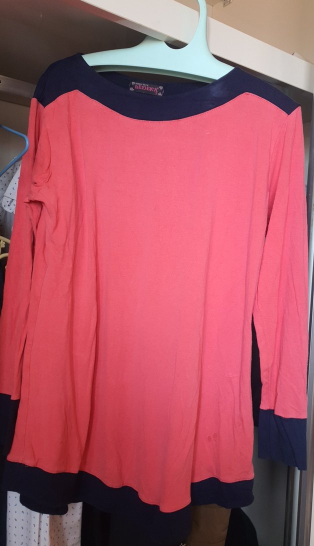 Pembe Uzun Kollu Hamile Bluzu - Görsel 5