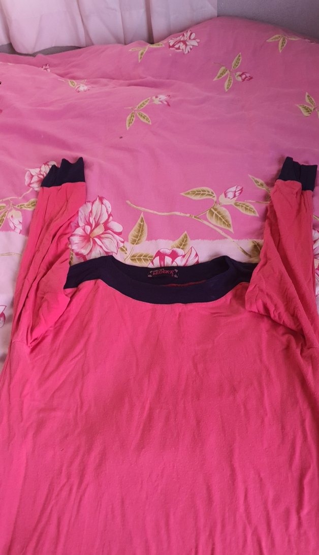 Pembe Uzun Kollu Hamile Bluzu - Görsel 3