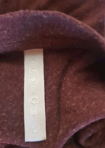 Bordo V Yakalı Salaş Hamile Tunik - Görsel 4