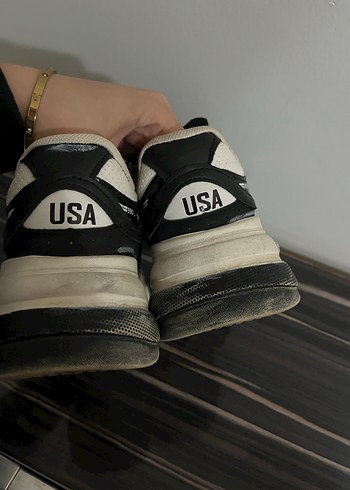 New balance 990v Beyaz Siyah Platform Topuklu Kadın Spor Ayakkab - Görsel 3