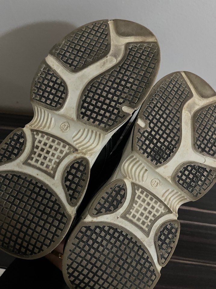 New balance 990v Beyaz Siyah Platform Topuklu Kadın Spor Ayakkab - Görsel 4