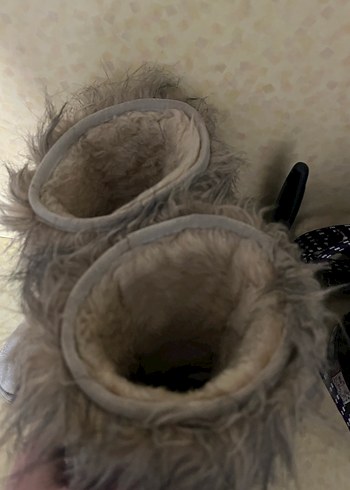 Ugg çift taraflı Bej Süet Kadın Bot, Kürklü, - Görsel 5