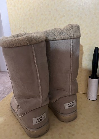 Ugg çift taraflı Bej Süet Kadın Bot, Kürklü, - Görsel 2