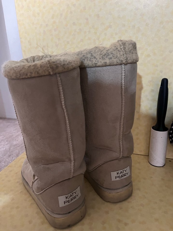Ugg çift taraflı Bej Süet Kadın Bot, Kürklü, - Görsel 2