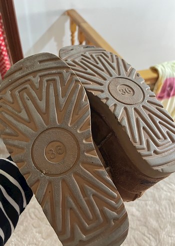 Ugg Kahverengi Süet Kürklü  Bot - Görsel 5