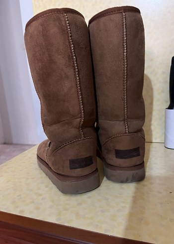 Ugg Kahverengi Süet Kürklü  Bot - Görsel 2