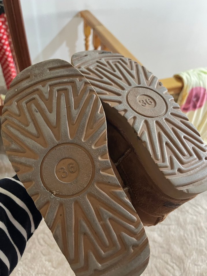 Ugg Kahverengi Süet Kürklü  Bot - Görsel 5