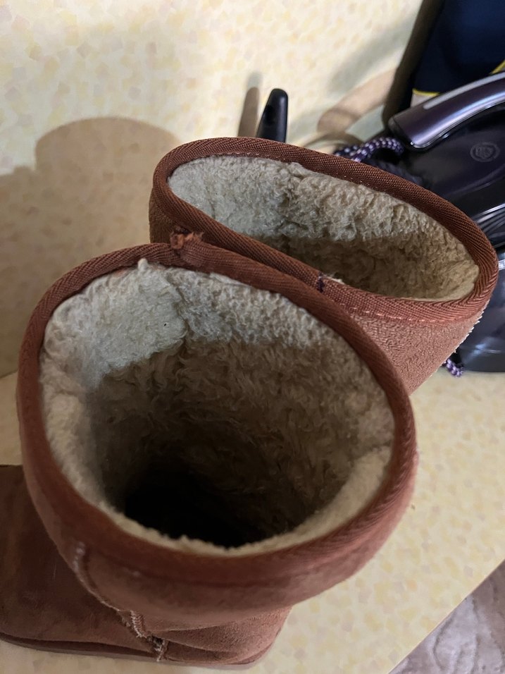 Ugg Kahverengi Süet Kürklü  Bot - Görsel 3