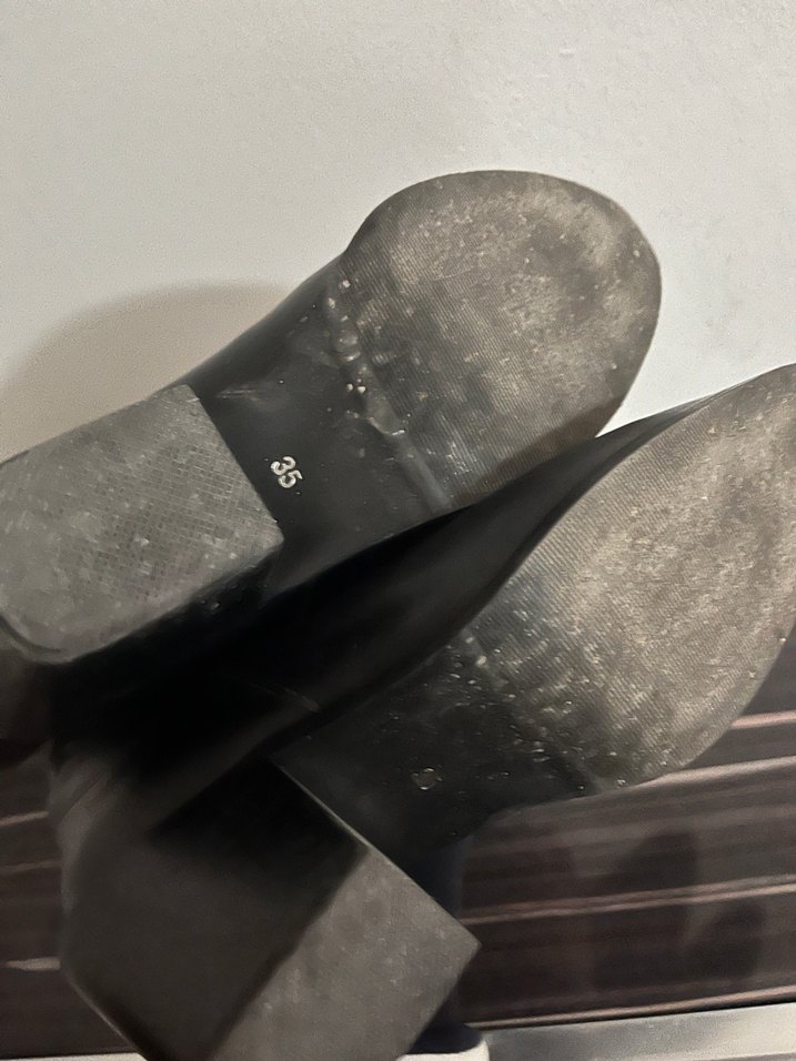 Kovboy siyah deri çizme - Görsel 4