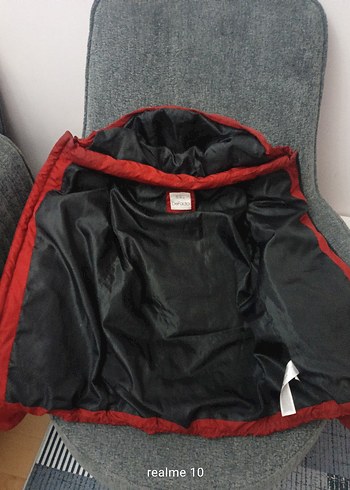 Erkek Çocuk Kırmızı Fermuarlı Kaban - Görsel 3