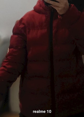 Erkek Çocuk Kırmızı Fermuarlı Kaban - Görsel 6