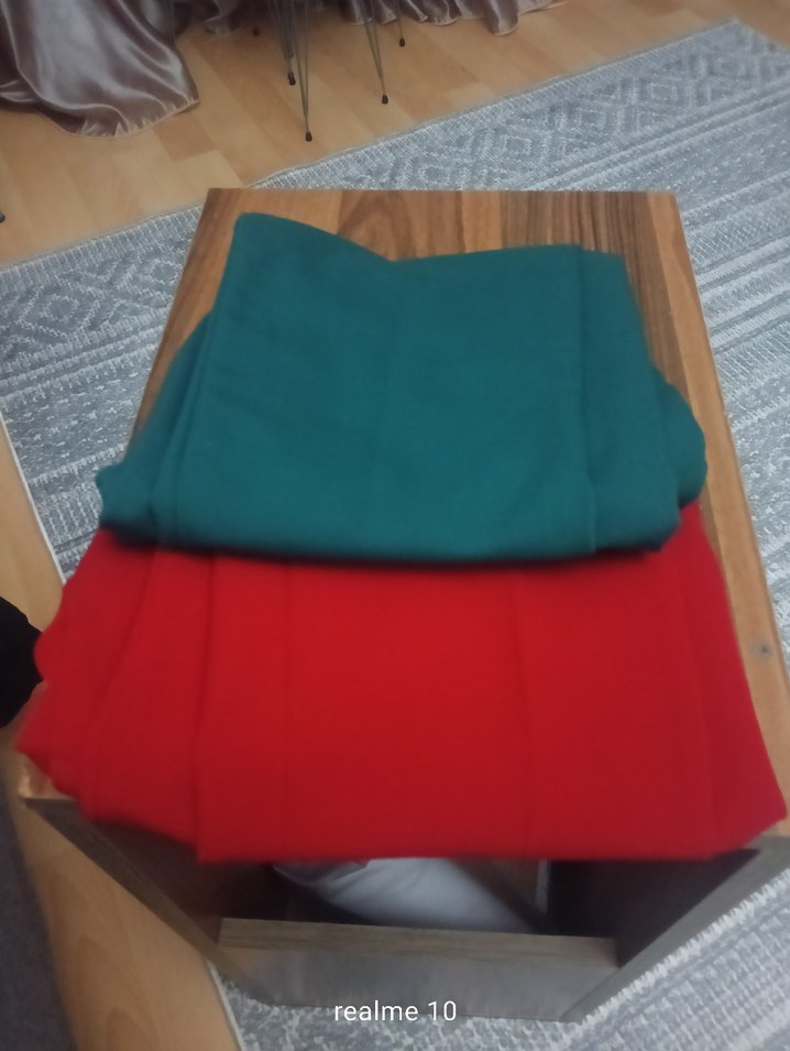 Kırmızı Kadın Regular Fit Kumaş Pantolon - Görsel 3