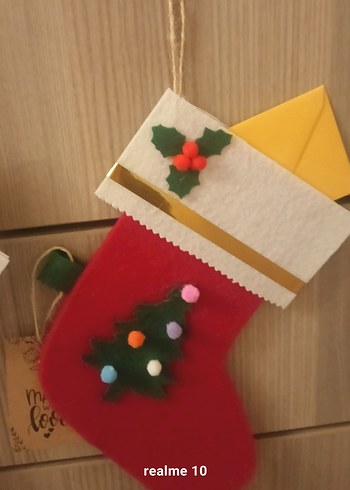 Renkli Yılbaşı Çorabı Süsleme - Görsel 3