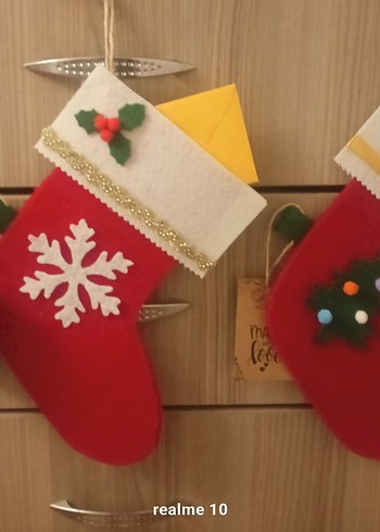 Renkli Yılbaşı Çorabı Süsleme - Görsel 4