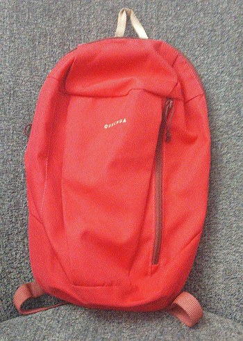 Kırmızı Fermuarlı spor Sırt Çantası - Görsel 2