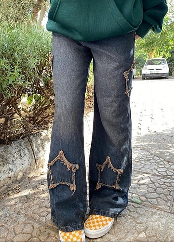 Kot pantolon Vintage Yıldızlı