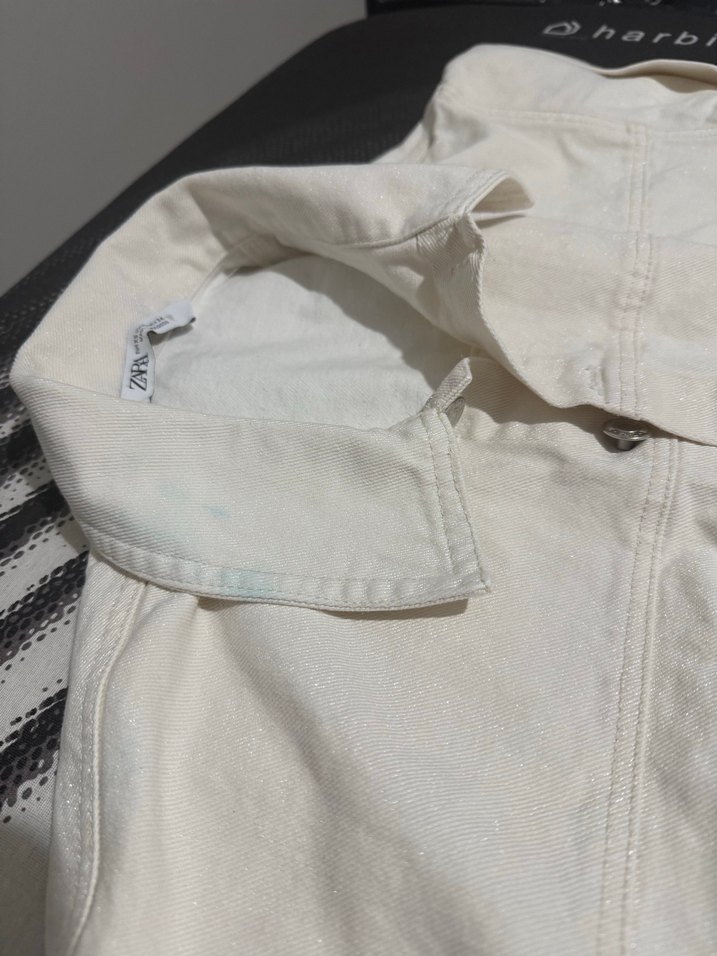 Zara parlak jean tulum - Görsel 4