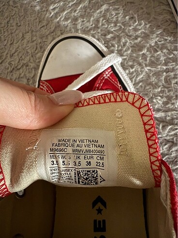 36 Beden Kırmızı converse
