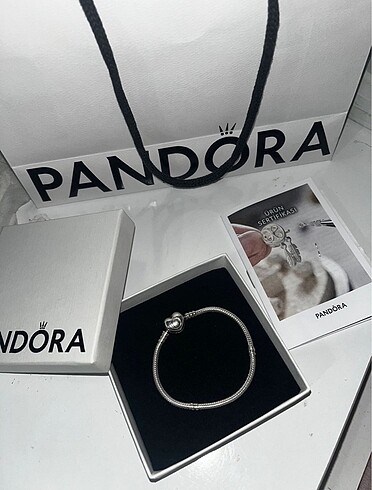 pandora kalp klipsli orijinal bileklik