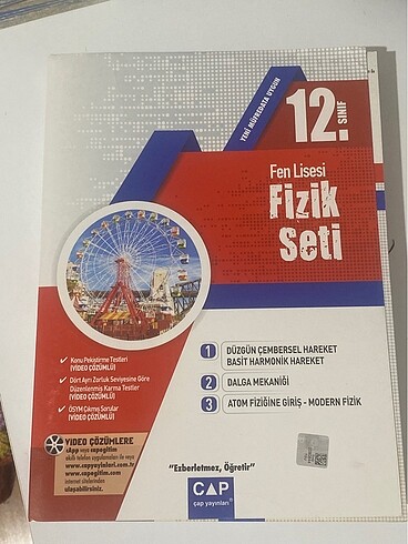 Çap yayınları 12.sınıf fizik seti