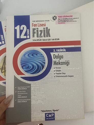 Beden Renk Çap yayınları 12.sınıf fizik seti