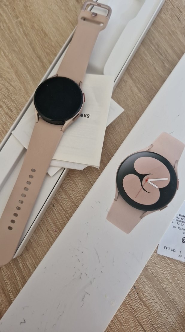 Pembe Samsung galaxy Watch 4 Akıllı Saat - Görsel 3