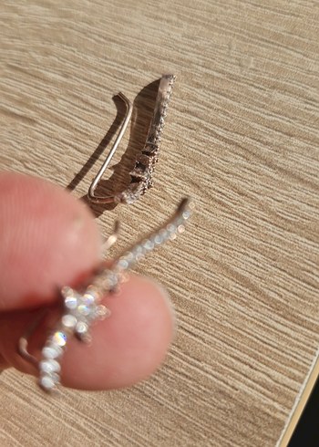 925 ayar gümüş Kadın küpesi - Görsel 7